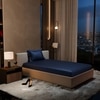 Stoa Paris 300TC UltrSatin Single Bedsheet Set Satin Single Mystique Blue