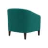 Daviana Boucle Fabric Lounge Chair in Green Colour
