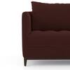 Florence Premium 1 Seater Fabric Sofa in Deep Crimson Velvet Colour