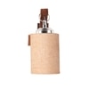 Devansh Solid Wood Electric Wall Light in Brown Colour with Beige Shade Count of 1 Light