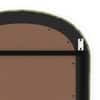 Eden Upholstered Floor Mirror in Berry Orchid Colour