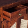 Sheesham Wood 4 Door 4 Drawer Sideboard in Honey Oak Finish