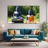 The Castle Decor Lord Buddha Meditation Wall Art Framed Painting 27x48 Inch (Style 10)