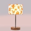 Devansh Multicolor Cotton Table Lamp With  Natural  Wood Base  & Steel Pipe (7X17 Inches)-14