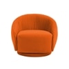 Lorna Fabric Accent Chair in Orange Colour
