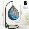 Premium Egg Single Seater Liner Swing Chair Blue