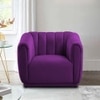 Rosa Fabric Sofa (Purple)