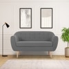 Colam Velvet 2 Seater Sofa in Dark Grey Colour