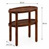 Pearl Sheesham Wood Side Table in Provincial Teak Finish