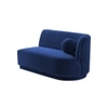 Izza Velvet 4 Seater Sofa Navy Blue  in Colour
