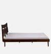 Asher Solid Wood King Size Non Storage Bed In Provincial Teak Finish