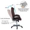 Pleash High Back Executive Chair in Brown Colour
