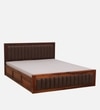 Dijon Sheesham Wood Queen Size Bed in Honey Oak Finish With Box Storage 60x78 inches