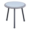 Costa Outdoor Table Set with 1 Table and 2 Chairs in Gun Metal Grey