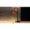 Brown Jute Zig Zag Curvy table lamp with Iron Base (SP39)