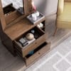 Hexa Red Wooden Dressing Table in Flower Wenge Colour