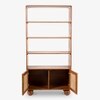 Abacus Solid Wood  Bookshelf in Kiara Finish