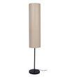 Large Shade Club Floor Lamp in Beige Shade