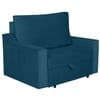 Step  Pull Out Sofa cum Bed  in T Blue Colour