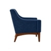 Claudia Boucle Fabric Arm Chair in Blue Colour
