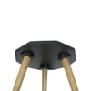 Metalsmith Solid Wood Side Table in Black Finish