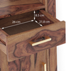 Jean Solid Wood Dressing Table in Teak Finish