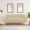 Colam Velvet 3 Seater Sofa in Cream Colour