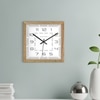 Quiet Geometry Wooden Wall Clock with Modern Numeric Dial