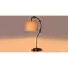 Grey cotton Curvy table lamp with Iron Base (SP06)