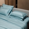 Stoa Paris Super King Size Bedsheet with 4 Pillow Covers  Size Dreamy Blue