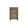 Linoy Solid Wood Carving Bedside Table