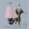 Devansh Metal Electric Wall Light in Antique Gold Colour with Grey Shade Count of 1 Light