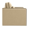 Elano Modern Premium  1 Seater Velvet Pull Out Sofa Cum Bed with Improted Mechanism In Beige  Color