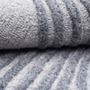 Abstract Gray Wave Wool Silk Wall Art 2 Panel Set 4 x 2 Feet