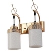 Eliante Modern Wall Lights Mild Steel & Glass Material Gold & White Finish