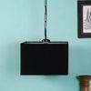 Moshe Black Fabric Hanging Light
