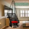 Swingzy Polyester Blend Premium Large Rectangle Swing Chair Black