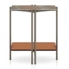 Paloma Marble Side Table in Jupiter Rust Spanish Ceramic Finish