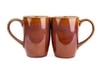 Brown Rustic Dawn Artisan Coffee Mug Set