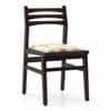 Leon Solid Wood Dining Chair Set Of 2 In Mahogany Finish
