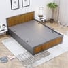Hexa Engineered Wood Modern King Bed With Headboard With Storage In Slate Grey And Giant Wood