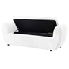 Redol Boucle 2 Seater Ottoman Bench with Storage  in White Color