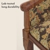 Florence Lounge Chair in Teak Finish and Chintz Floral Colour