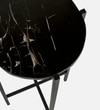 Round Metal Side Table in Black Colour