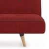 Zehnloch 3 Seater Click Clack Sofa cum Bed In Salsa Red Colour
