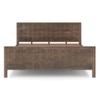 Baori Solid Wood King Size Nonstorage Bed In Danish Walnut Finish