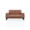 Granada Premium 2 Seater Fabric Sofa in Mocha Mouse Velvet Colour