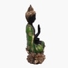 Buddha Polyresin  Figurine in Green Colour