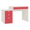 Eskada Kids Study Desk cum Printer Table with 4 Drawers in Strawberry Pink Colour