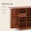 Caledonia Solid Wood Bar Cabinet (Honey Finish)